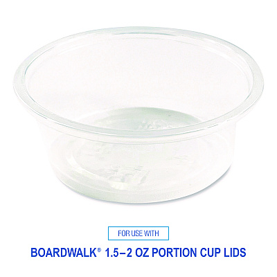 Boardwalk Souffle/Portion Cups, 1.5 oz, Polypropylene, Translucent, 2,500/Carton (BWKPRTN15TS)