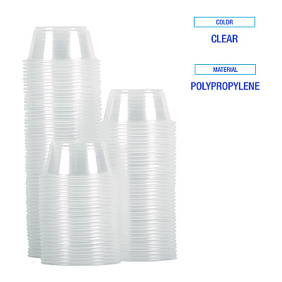 Boardwalk Souffle/Portion Cups, 1.5 oz, Polypropylene, Translucent, 2,500/Carton (BWKPRTN15TS)
