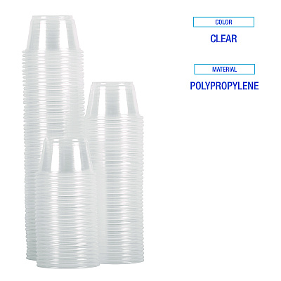 Boardwalk Souffle/Portion Cups, 3.25 oz, Polypropylene, Translucent, 2,500/Carton (BWKPRTN325TS)