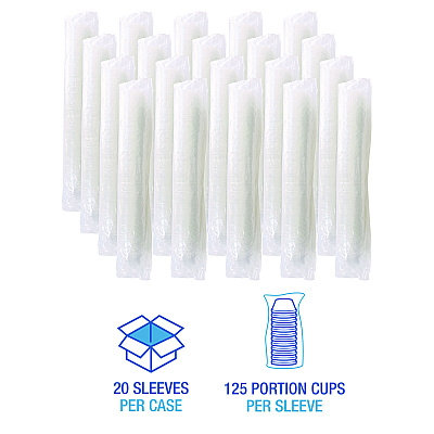 Boardwalk Souffle/Portion Cups, 3.25 oz, Polypropylene, Translucent, 2,500/Carton (BWKPRTN325TS)