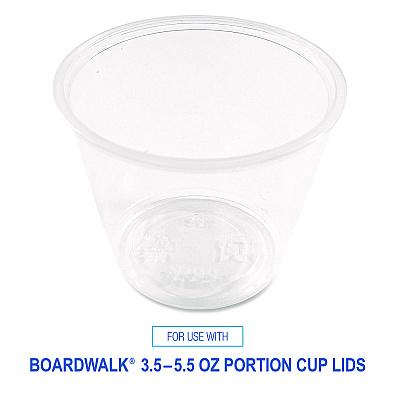 Boardwalk Souffle/Portion Cups, 5.5 oz Polypropylene, Translucent, 2,500/Carton (BWKPRTN55TS)