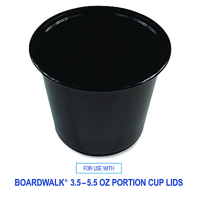Boardwalk Souffle/Portion Cups, 5.5 oz Polypropylene, Black, 2,500/Carton (BWKPRTN55BL)