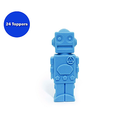 TPG Creations Pencil Topper, Robot, Blue, 24/Carton (TPG43024)