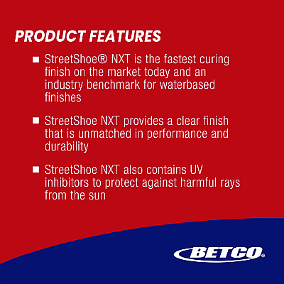 Betco StreetShoe NXT Wood Floor Finish, 5 gal Pail (BET16640500)