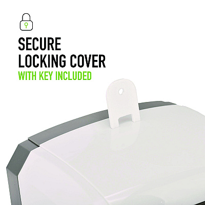 Alpine Wall Mount Automatic Foam Hand Sanitizer and Soap Dispenser, 40 oz, 4.48 x 6 x 11.1, White (ALHALP430F)