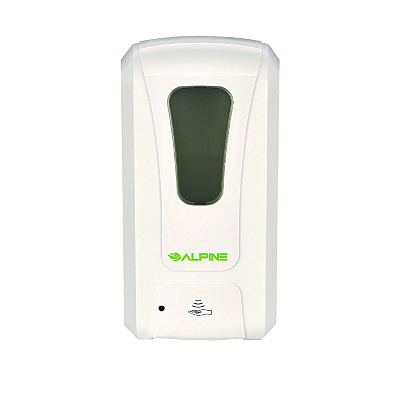 Alpine Automatic Foam Hand Sanitizer/Soap Dispenser with Floor Stand, 40 oz, 4.48 x 6 x 45, White (ALHALP430FS)