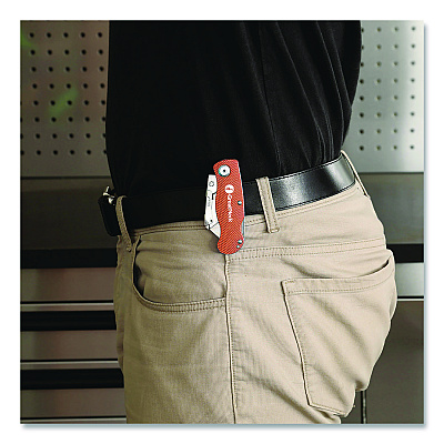 Great Neck Quick Change Lock Back Utility Knife, 3.5" Aluminum Handle, Orange (GNS74201)