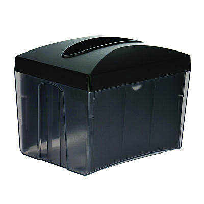 Alpine Interfold Table Top Dispenser Napkin Holder, 5.9 x 8 x 6.5, Black (ALHALP4332)