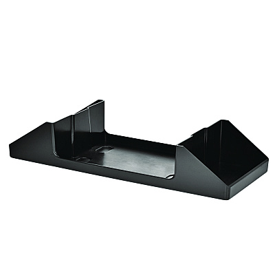 Alpine Interfold Table Top Dispenser Napkin Holder with Caddy, 6 x 14.17 x 6.5, Black (ALHALP4332C)