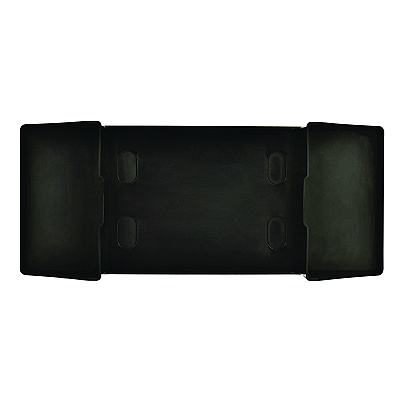 Alpine Interfold Table Top Dispenser Napkin Holder with Caddy, 6 x 14.17 x 6.5, Black (ALHALP4332C)