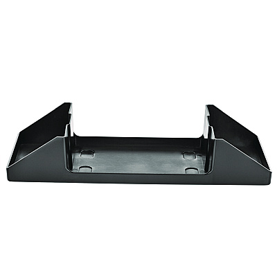 Alpine Interfold Table Top Dispenser Napkin Holder with Caddy, 6 x 14.17 x 6.5, Black (ALHALP4332C)