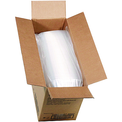 Pactiv Evergreen MealMaster Chicken Roaster Base/Lid, 10 x 7.5 x 4, Black/Clear Plastic, 110/Carton (PCTYCNC600700DZ)
