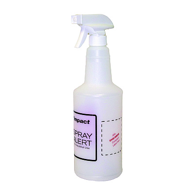 Impact Spray Alert System, 32 oz, Natural with White/White Sprayer, 24/Carton (IMP5032SS)
