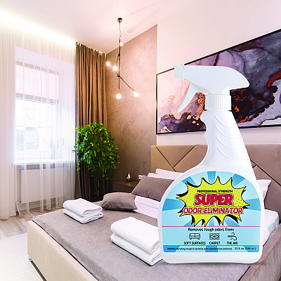 Fresh Products Super Odor Eliminator, 32 oz Spray Bottle, 6/Carton (FRS632SOE)