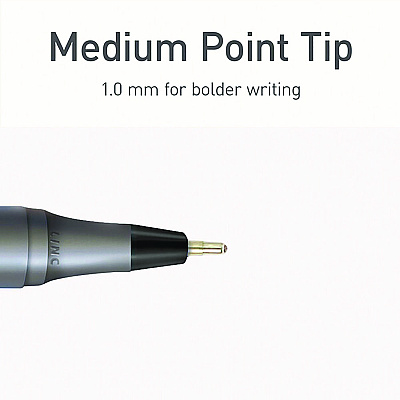 TOPS PENTONIC Medium Point Ballpoint Pen, 1 mm, Assorted Ink Colors, Charcoal Gray Barrel, 25/Pack (PNT12127)
