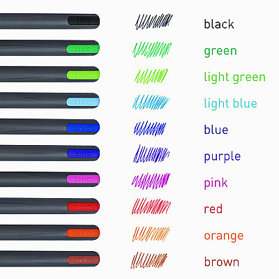 TOPS PENTONIC Medium Point Ballpoint Pen, 1 mm, Assorted Ink Colors, Charcoal Gray Barrel, 25/Pack (PNT12127)