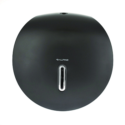 Alpine Plastic Single Roll Jumbo Toilet Paper Dispenser, 5.3 x 11.5 x 11.7, Gray (ALHALP450GRY)