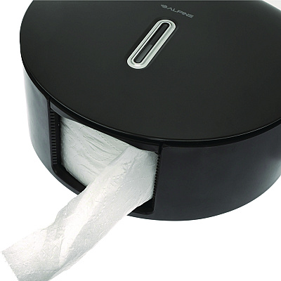 Alpine Plastic Single Roll Jumbo Toilet Paper Dispenser, 5.3 x 11.5 x 11.7, Gray (ALHALP450GRY)