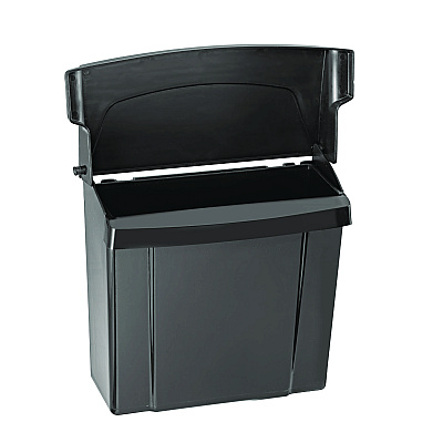 Alpine Durable Plastic Surface Mount Sanitary Napkin Receptacle, Plastic, Black (ALHALP451BLA)