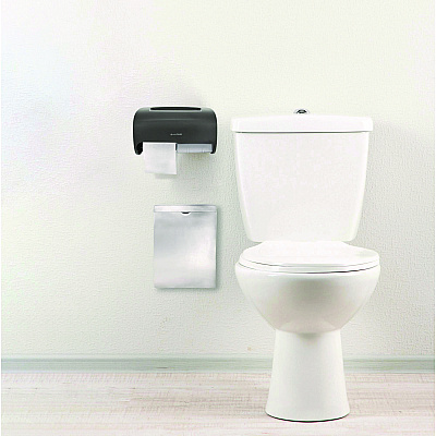 Alpine Side-by-Side Double Roll Toilet Tissue Dispenser, 6.3 x 6.3 x 10.3, Gray (ALHALP452GRY)