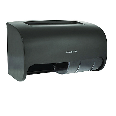 Alpine Side-by-Side Double Roll Toilet Tissue Dispenser, 6.3 x 6.3 x 10.3, Gray (ALHALP452GRY)