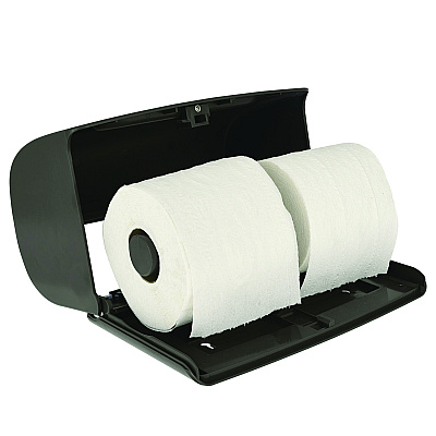 Alpine Side-by-Side Double Roll Toilet Tissue Dispenser, 6.3 x 6.3 x 10.3, Gray (ALHALP452GRY)