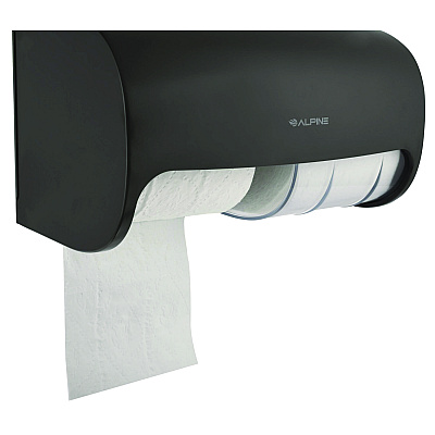 Alpine Side-by-Side Double Roll Toilet Tissue Dispenser, 6.3 x 6.3 x 10.3, Gray (ALHALP452GRY)