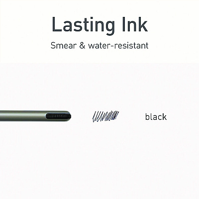 TOPS PENTONIC Medium Point Ballpoint Pen, 1 mm, Black Ink, Charcoal Barrel, 25/Pack (PNT12128)