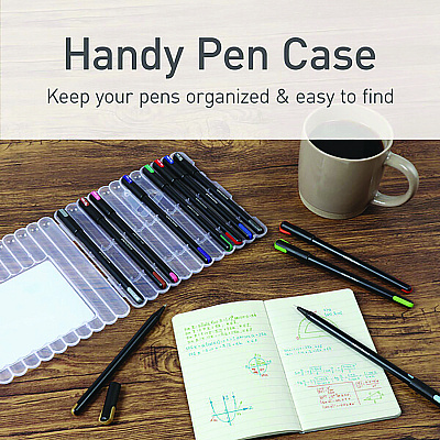 TOPS PENTONIC Gel Stick Pen Set, (4) 0.6mm Fine Tip, (6) 0.7mm Fine Tip, (2) 1 mm Medium Tip, Assorted Ink/Barrel Colors, 12/Pack (PNT12185)