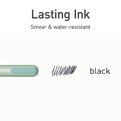 TOPS PENTONIC Frost Pen, Stick, Fine 0.7 mm, Black Ink, Pale Gray Barrel, 10/Pack (PNT13086)