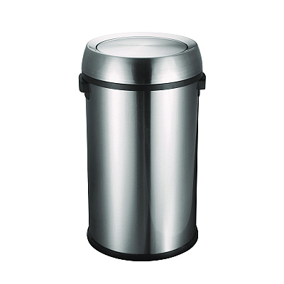 Alpine 17 Gal Stainless Steel Swivel Trash Can Cover, 15.7 x 15.67 x 15.67, Silver (ALHALP47065LC)