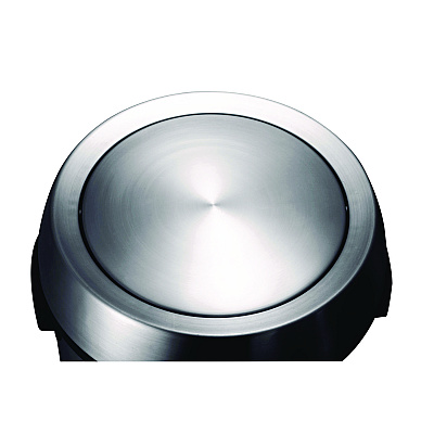 Alpine 17 Gal Stainless Steel Swivel Trash Can Cover, 15.7 x 15.67 x 15.67, Silver (ALHALP47065LC)