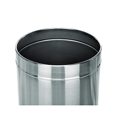 Alpine 27 Gallon Stainless Steel Commercial Indoor Trash Can, Brushed Stainless Steel (ALHALP47527)