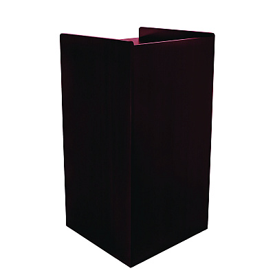 Alpine 40 Gal Commercial Tray Top Waste Enclosure Trash Receptacle, 40 gal, Wood, Mahogany (ALHALP476MA)