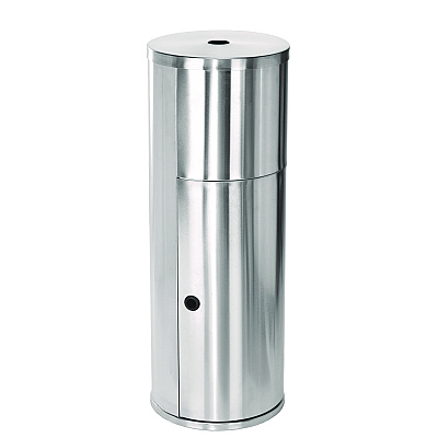 Alpine Stainless Steel 7 Gal Trash Can with Gym Disinfecting Wipes Dispenser (ALHALP4777)