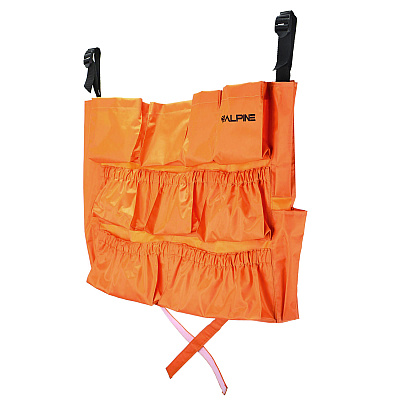 Alpine 12-Pocket Trash Can Caddy Bag, 12 Compartments, Orange (ALHALP47771)