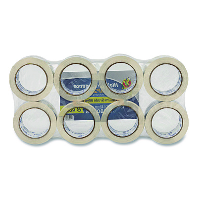 Duck HP260 Packaging Tape, 3" Core, 1.88" x 60 yds, Clear, 8/Pack (DUC0007424)