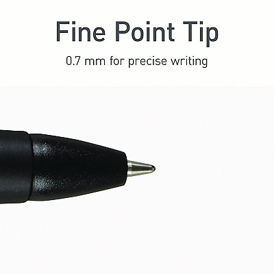 TOPS PENTONIC Retractable Ballpoint Pen, Fine 0.7 mm, Blue Ink, Blue Barrel, 12/Pack (PNT12123)