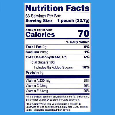 Welch's Fruit Snacks, Mixed Fruit, 0.8 oz Pouch, 66 Pouches/Box (GRR20900320)