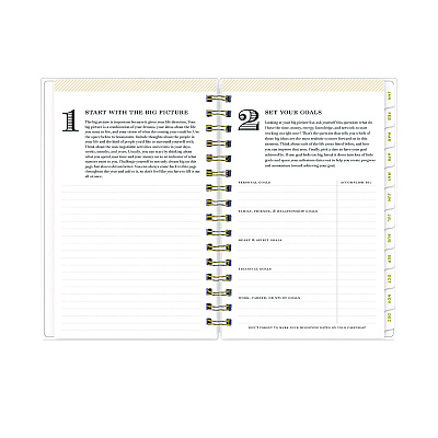 Blue Sky Day Designer Navy Stripe Daily/Monthly Planner, Horizontal Stripe Artwork, 8 x 5, Navy/White Cover, 12-Month (Jan-Dec): 2026 (103623)