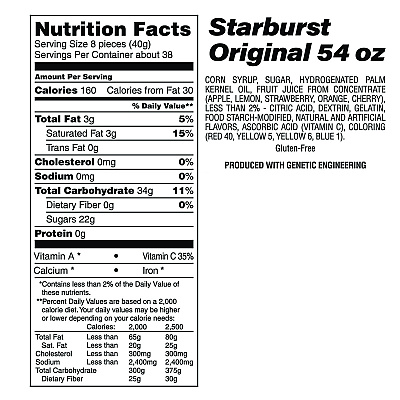 National Brand Chewy and Hard Candy Party Asst, Jolly Rancher/Starburst, 8.5 lbs Total, 2 Bag Bundle (GRR600B0003)