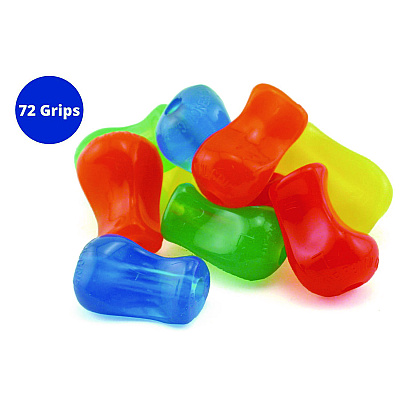 TPG Creations Original Grip, 1" Long, Assorted Neon Colors, 72/Carton (TPG11372)