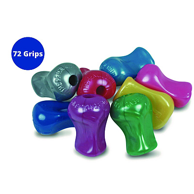 TPG Creations Original Grip, 1" Long, Assorted Metallic Colors, 72/Carton (TPG11872)
