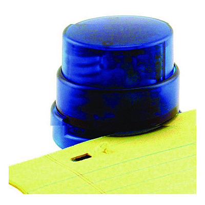 TPG Creations Staple-Free Stapler, 5-Sheet Capacity, 0.5" Throat Depth, Blue, 24/Carton (TPG13324)