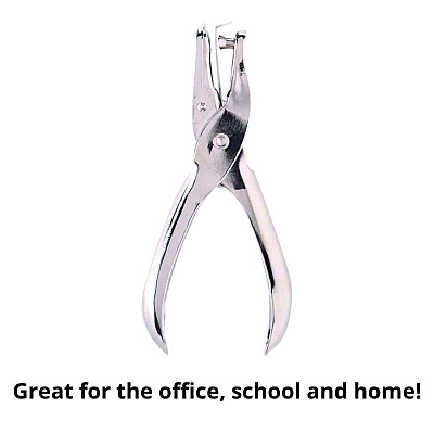 TPG Creations 15-Sheet One-Hole Punch, 0.25" Holes, Silver, 72/Carton (TPG15672)