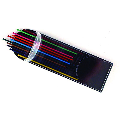 TPG Creations Mechanical Color Pencil Set, 2 mm, 12 Assorted Lead Refills, Gray Barrel, 72/Carton (TPG33072)