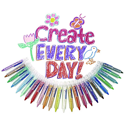 TPG Creations Wonder Stix Set, 0.5" x 3.7", Assorted, 24/Set, 12 Sets/Carton (TPG63612)