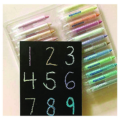 TPG Creations Wonder Stix Playmat Kit, 8 Assorted Pastel Wonderstix and 4 Playmats/Pack, 12 Packs/Carton (TPG64812)