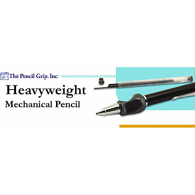 TPG Creations Heavyweight Mechanical Pencil Set w/The Pencil Grip, 2 mm Lead Refills, HB (#2), Black Lead, Black/Navy/Silver Barrel, 8/CT (TPG65208)
