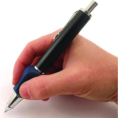 TPG Creations Heavyweight Mechanical Pencil Set w/The Pencil Grip, 2 mm Lead Refills, HB (#2), Black Lead, Black/Navy/Silver Barrel, 8/CT (TPG65208)